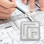 2X 75 Inch Transparent Ruler for Surveying and Engineering