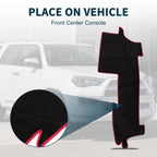 Dashboard Cover Mat for Toyota Mark X (2004–2020) Black Red