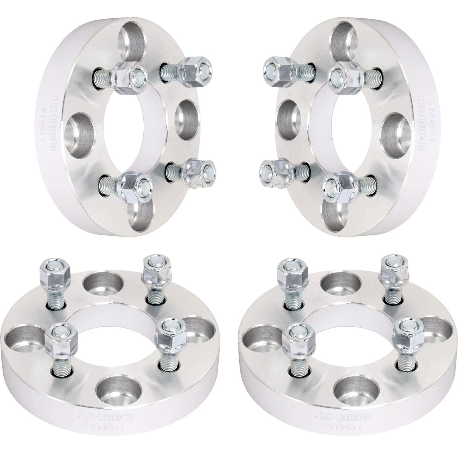 Set of 4 Wheel Spacers Adapter 1" 4x114.3 to 4x100 for Nissan Cube Sentra (2009–2014)