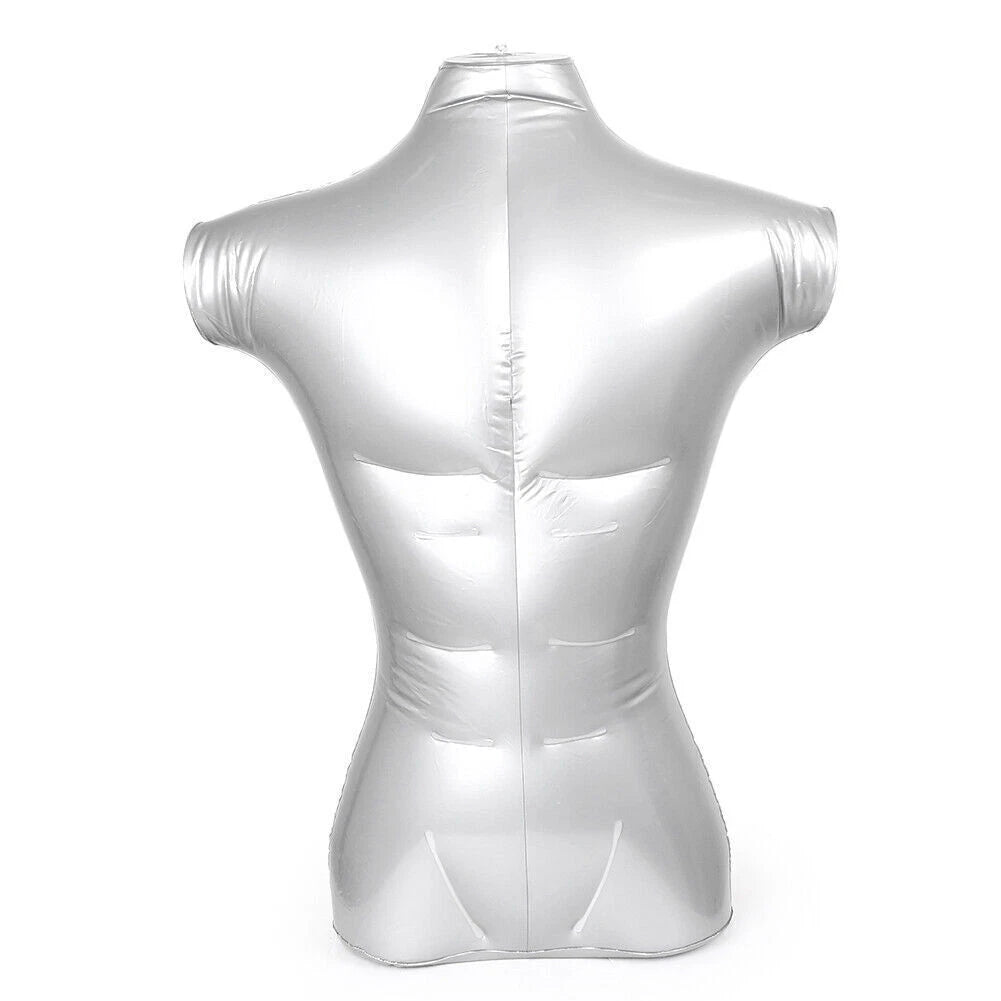 Inflatable Male Torso Mannequin Display Prop for Clothing
