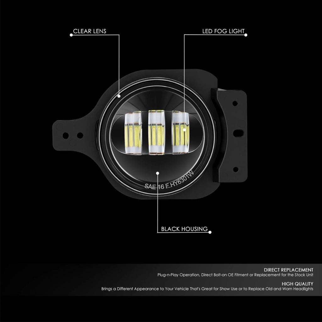 LED Fog Lights for Jeep Wrangler JL Gladiator (2018–2026)