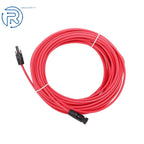 Set of 2 Solar Panel Extension Cables for Various Models (20M, 12AWG)