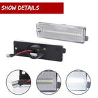 2X Clear White LED Front Bumper Side Marker Light for Pontiac Firebird (1998–2002)