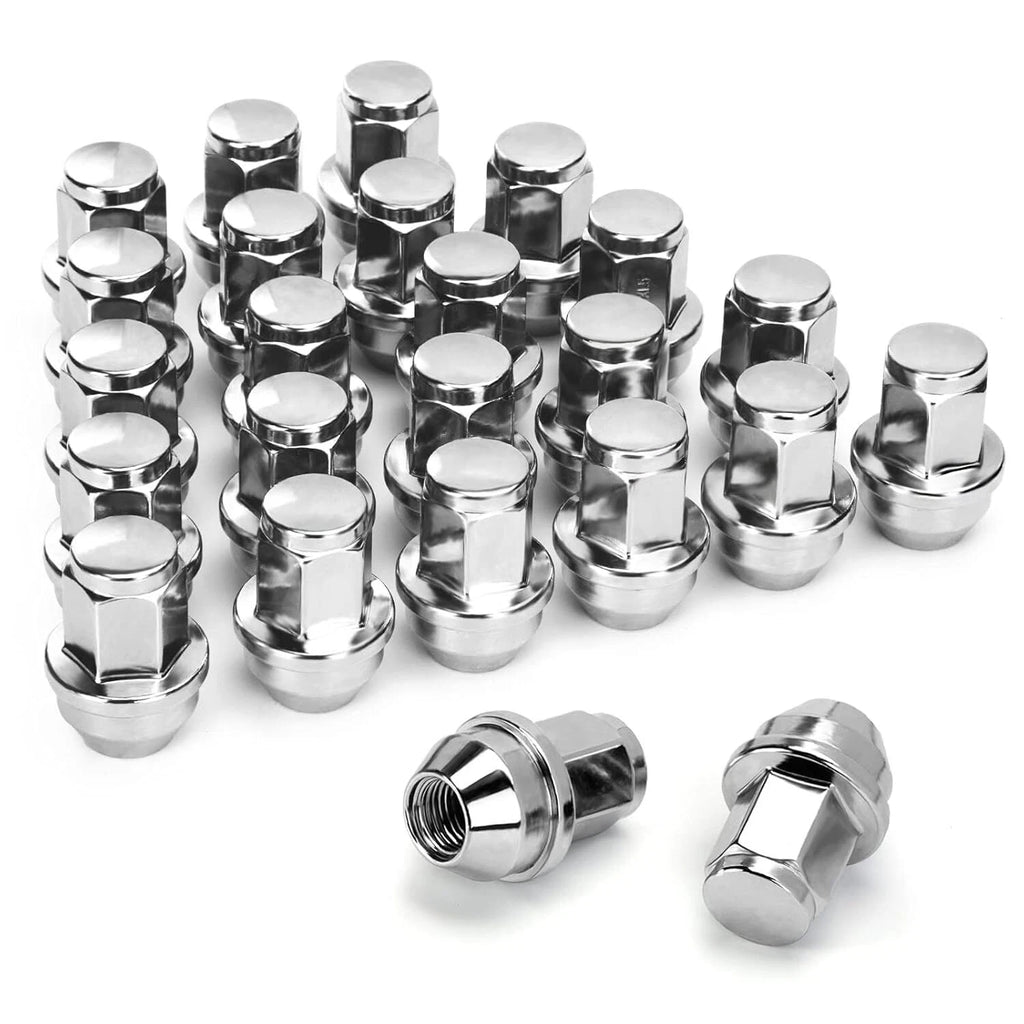 Set of 24 Chrome Lug Nuts for Ford Expedition F-150 (2015–2019)