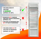 2 Pack Clear Refrigerator Door Bin Shelf for Frigidaire 240356402 AP2549958