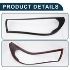1 Pair Headlight Trim Bezel for Toyota Hilux Revo (2015–2017) Black