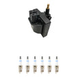 Hitachi Ignition Coil & Bosch 6 Iridium Spark Plugs for Astro 4.3 V6 (1995–2005)