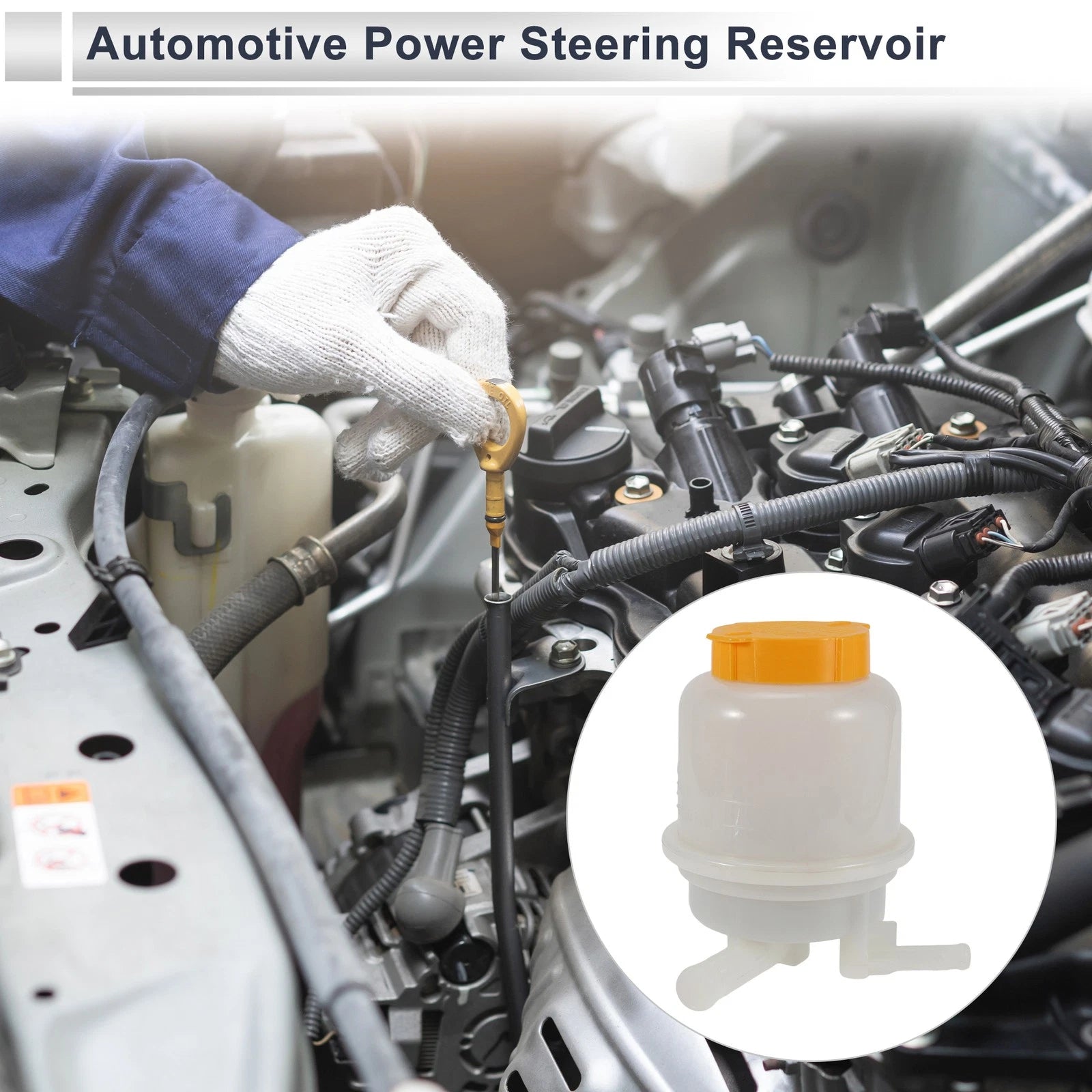 Power Steering Reservoir for Subaru Outback (2000–2004) 1 Pc White