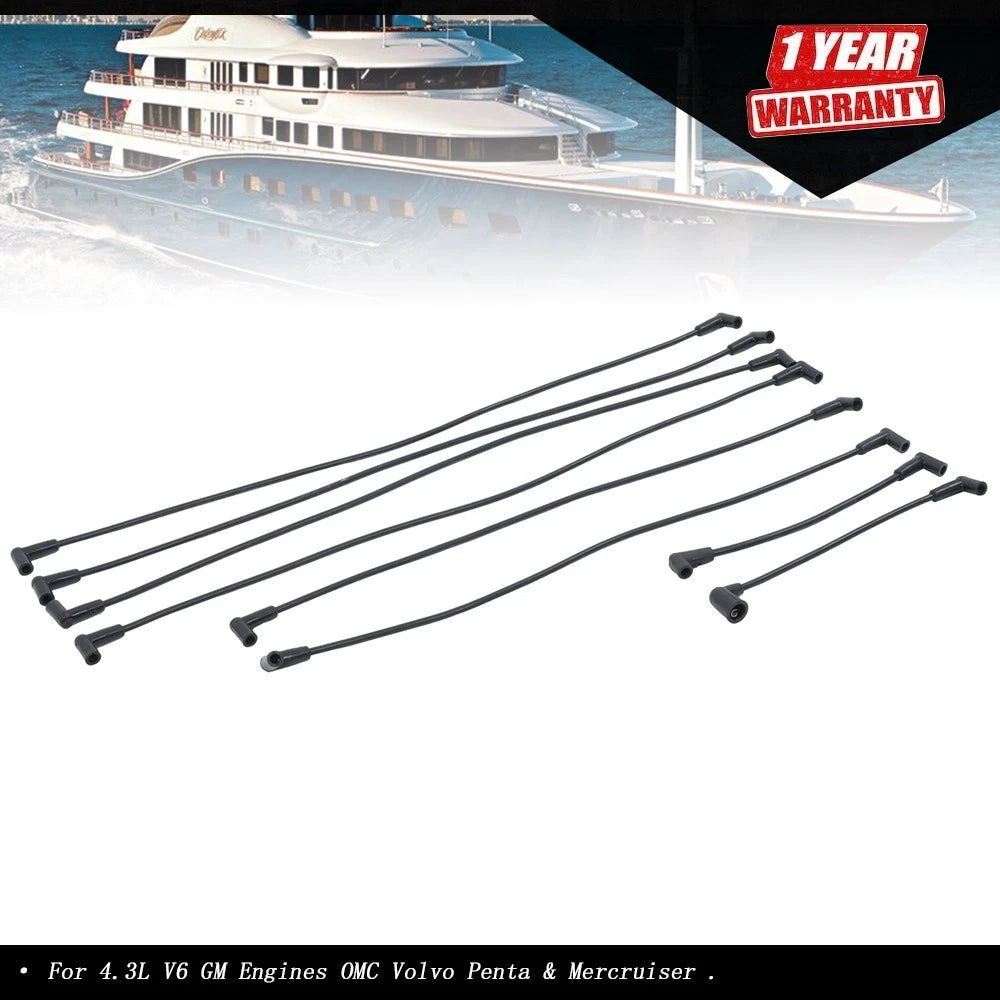 Ignition Wire Set for OMC Volvo Penta Mercruiser 4.3 V6