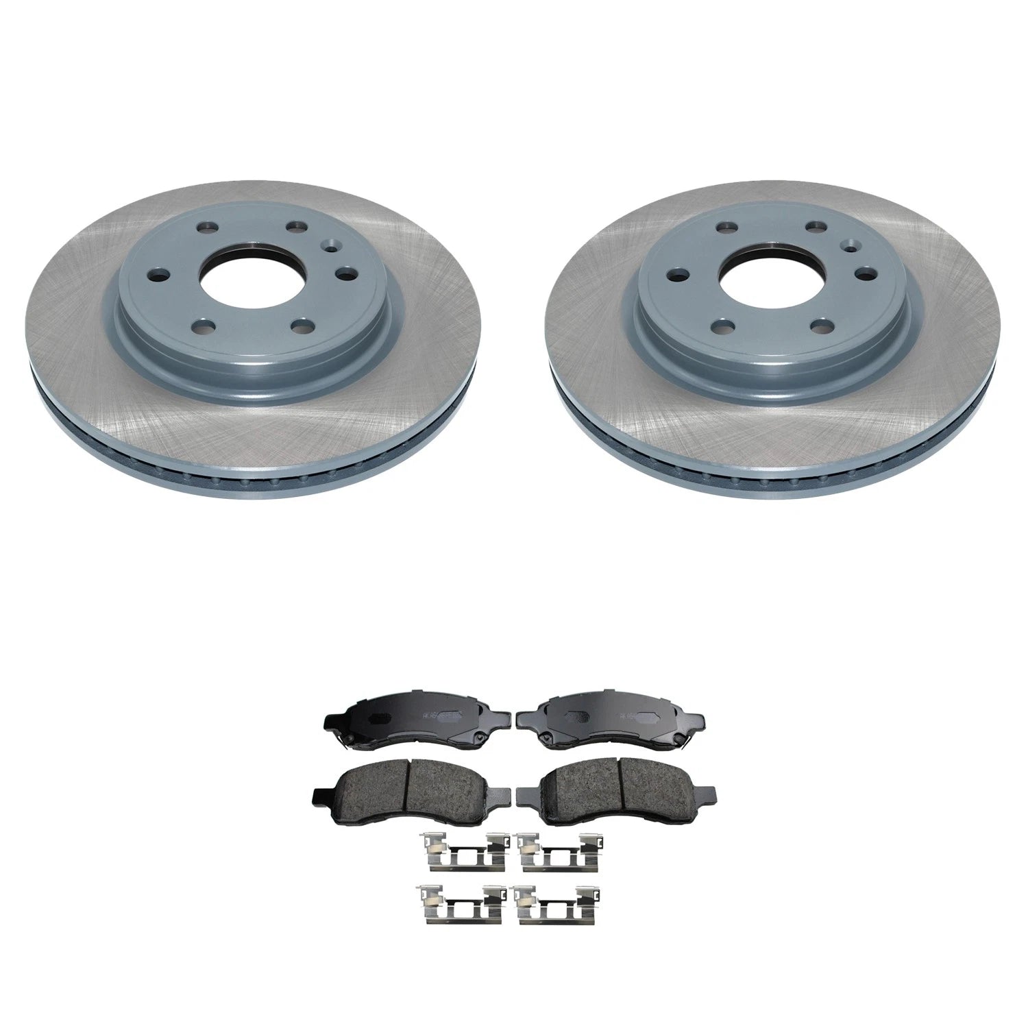 Front Rotors & Akebono ProACT Ceramic Brake Pads Kit for Enclave (2008–2017)