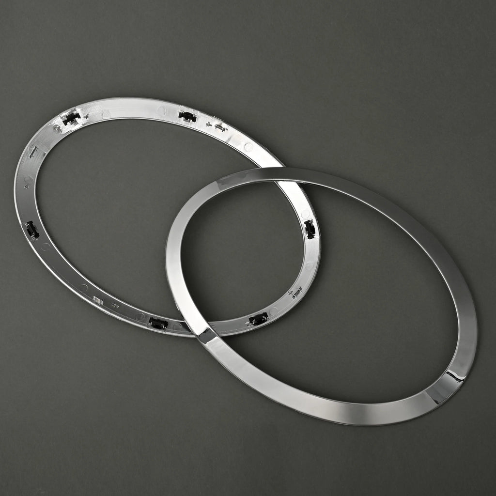 Chrome Headlight Ring Bezel Cover Trim for Mini Cooper S F55 F56 F57 (2014–2021)