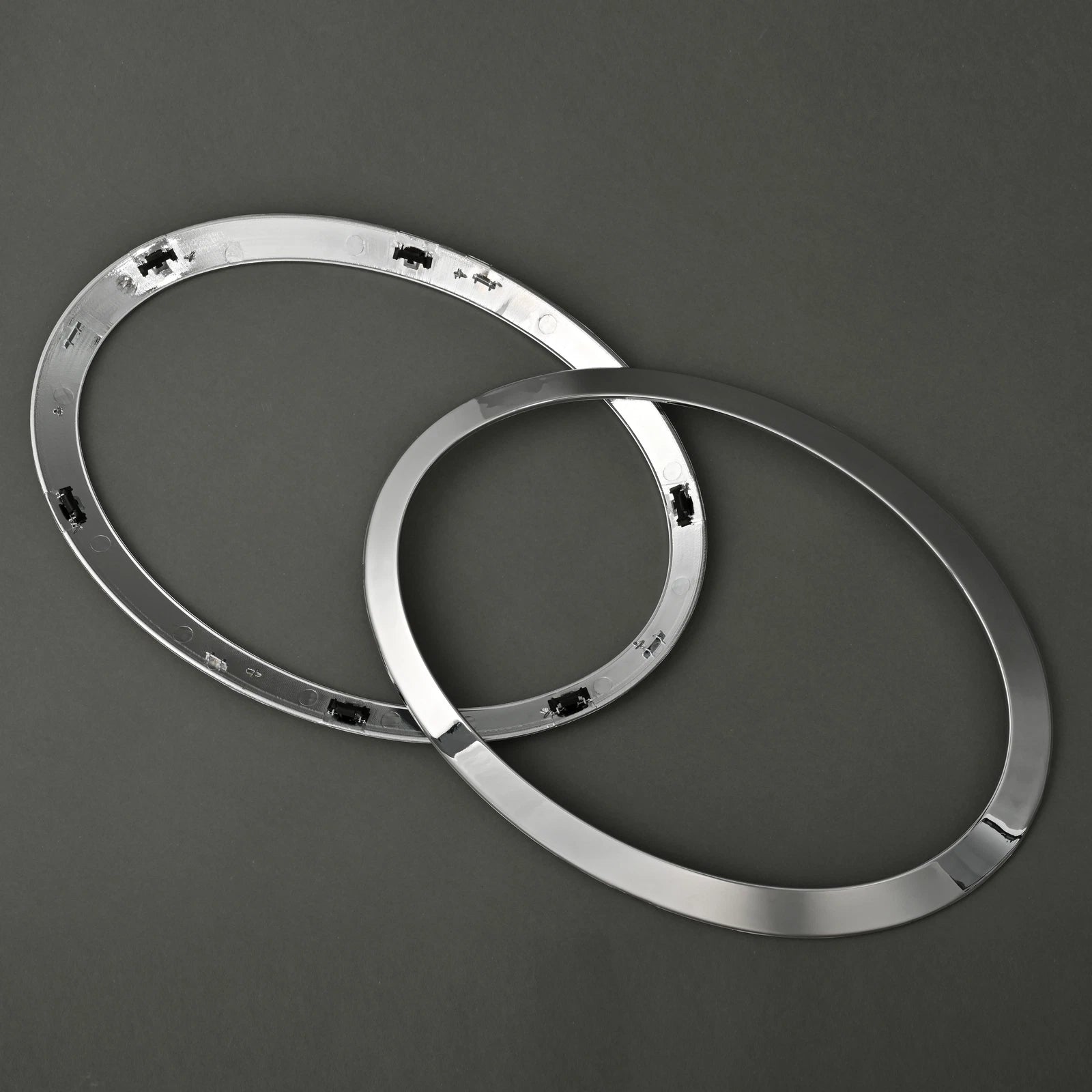 Chrome Headlight Ring Bezel Cover Trim for Mini Cooper S F55 F56 F57 (2014–2021)