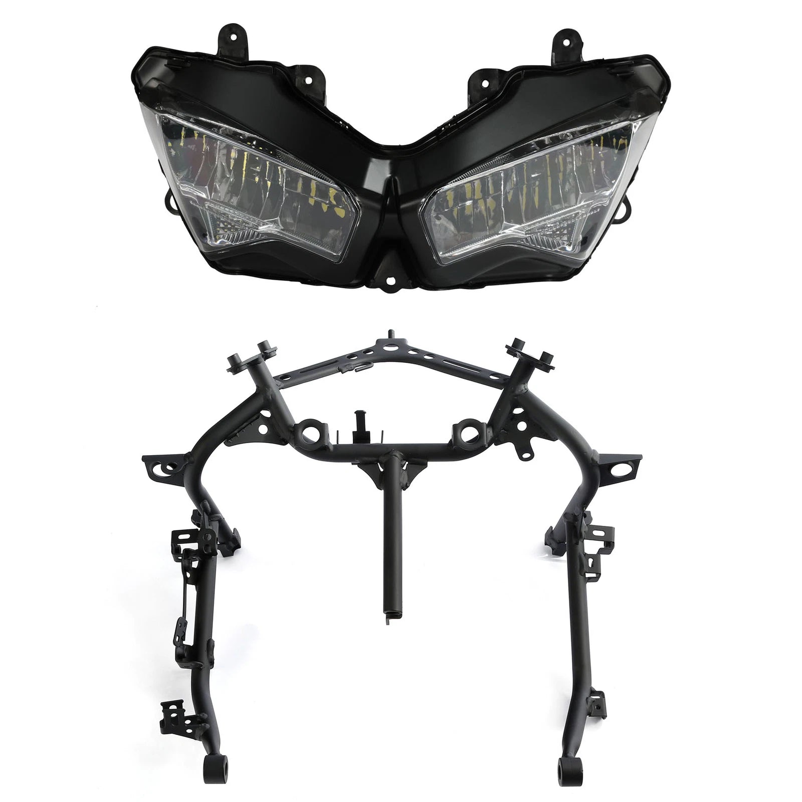 LED Headlight Assembly Stay Fairing Bracket for Kawasaki Ninja 400 (2018–2024)