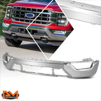 Steel Front Bumper Face Bar for Ford F-150 (2021–2023) Chrome