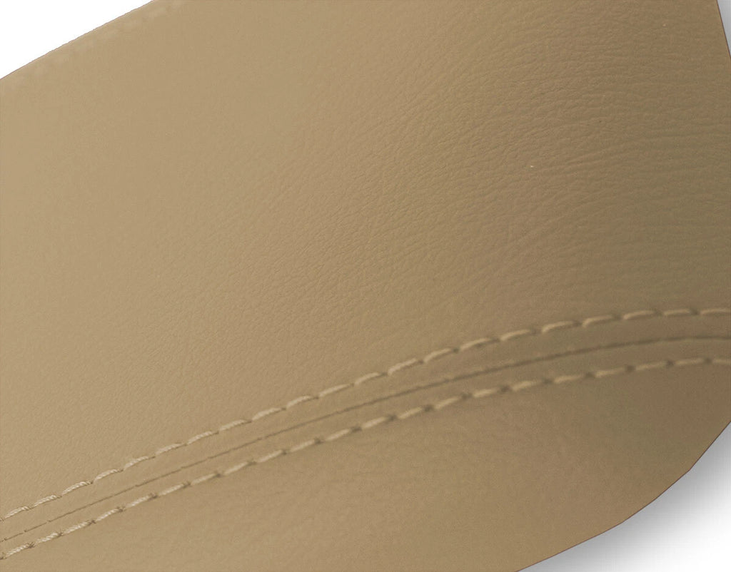 Leather Console Lid Armrest Cover for Ford Mustang (1987–1993) Beige