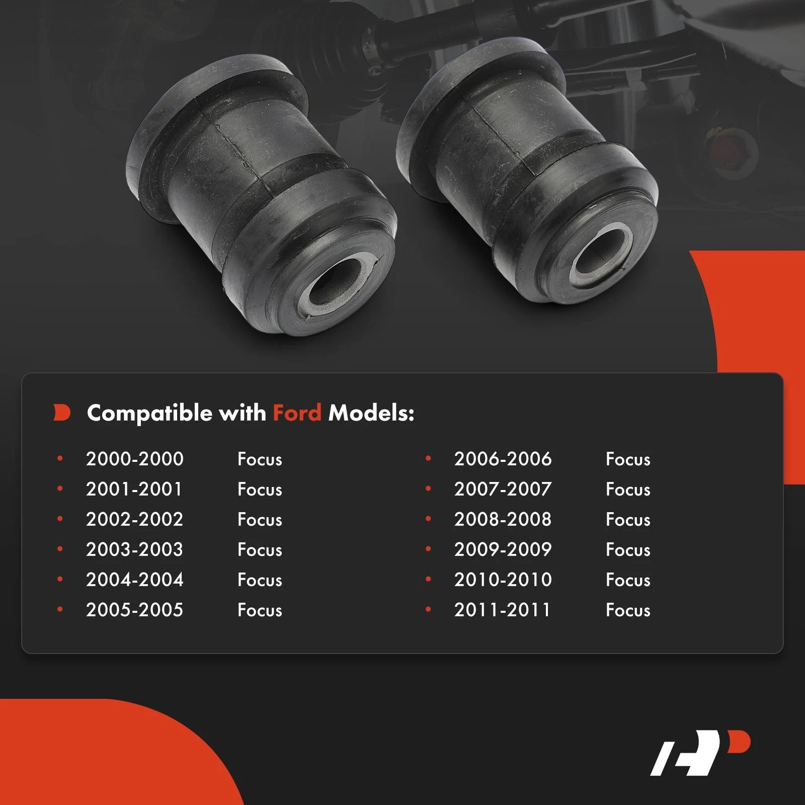 2X Front Lower Control Arm Bushing for Ford Focus (2000-2011)
