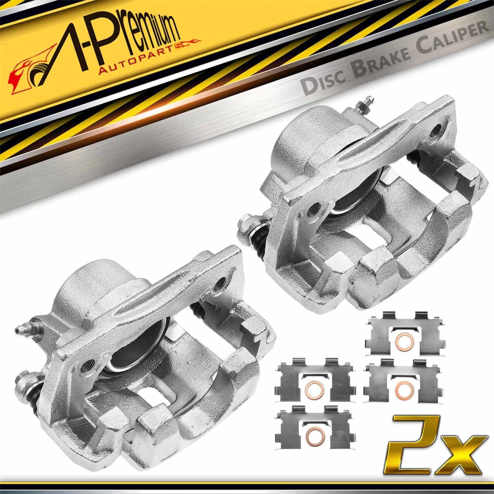 Pair Front Brake Calipers with Bracket for Chevrolet Tracker (1999–2004)