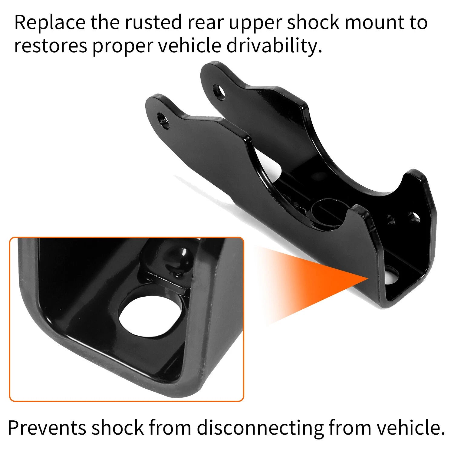 Passenger Side Rear Lower Shock Mount On Axle for Ford Super Duty (1999–2005)
