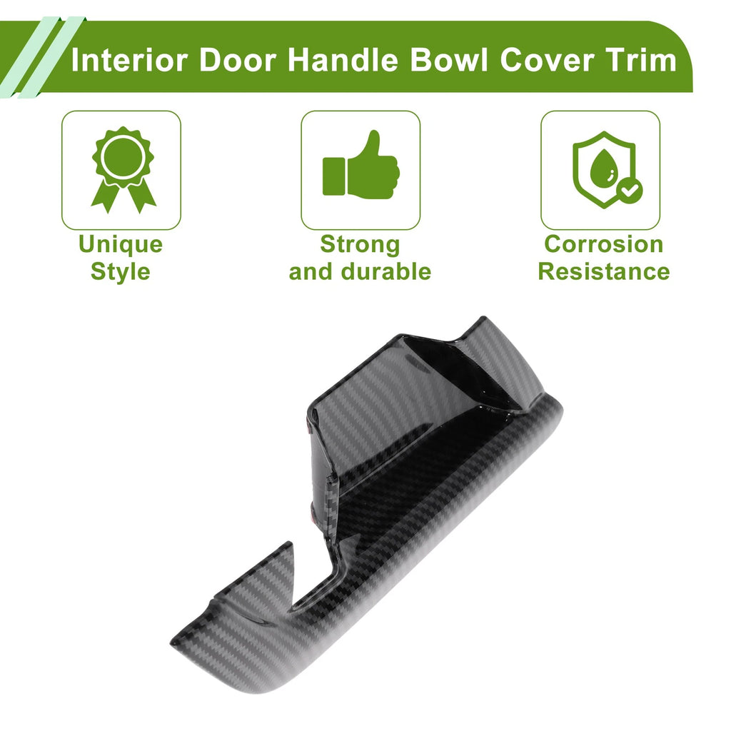 Set of 4 Interior Door Handle Bowl Cover Trim for Toyota Camry (2018–2024) ABS