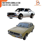 Rear License Plate Light Lamps for Toyota Corolla KE30 KE35 (1974-1981)