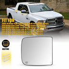 Heated Upper Towing Mirror Glass for RAM 1500 2500 3500 (2009–2022)
