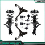 Set of 8 Front Strut Sway Bar Link Ball Joint Control Arms for Honda Civic (2001–2005)
