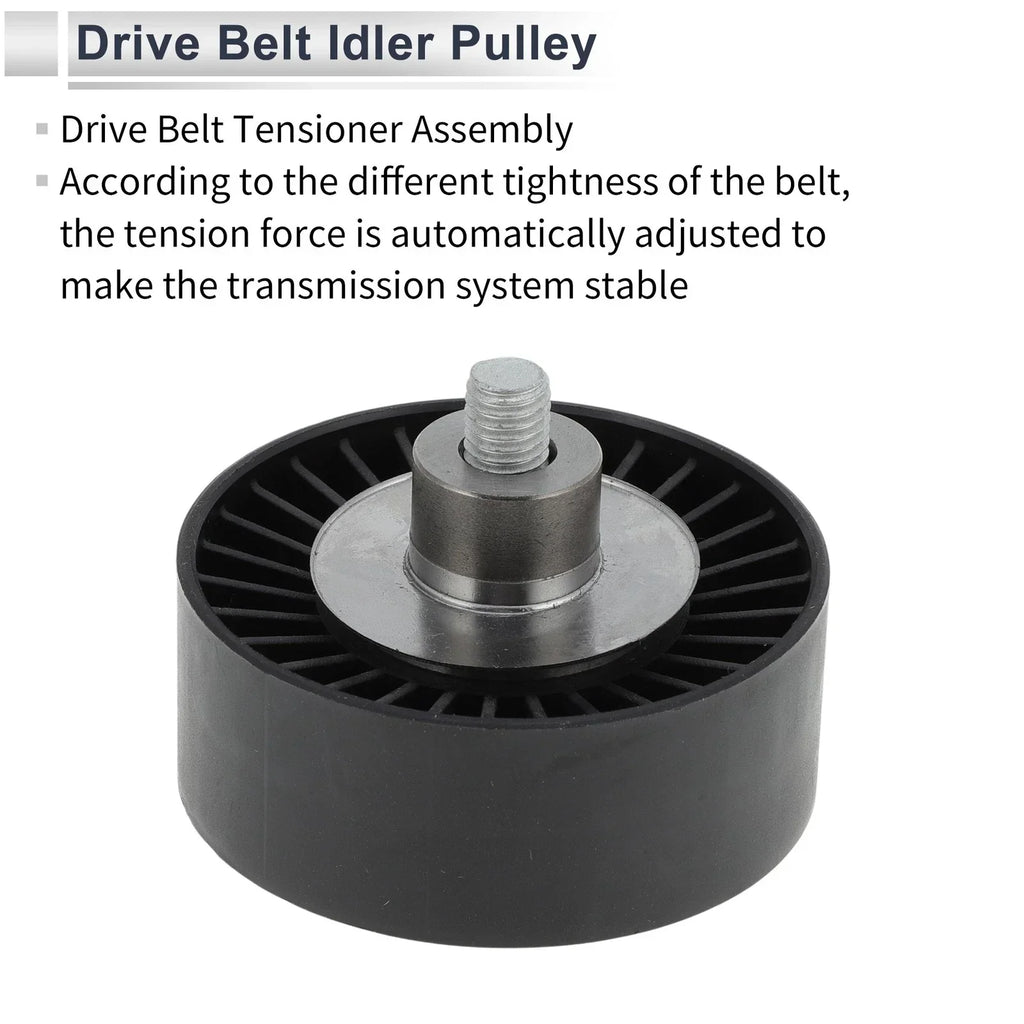 Drive Belt Idler Pulley Black for BMW Series 3 (2008-2012)