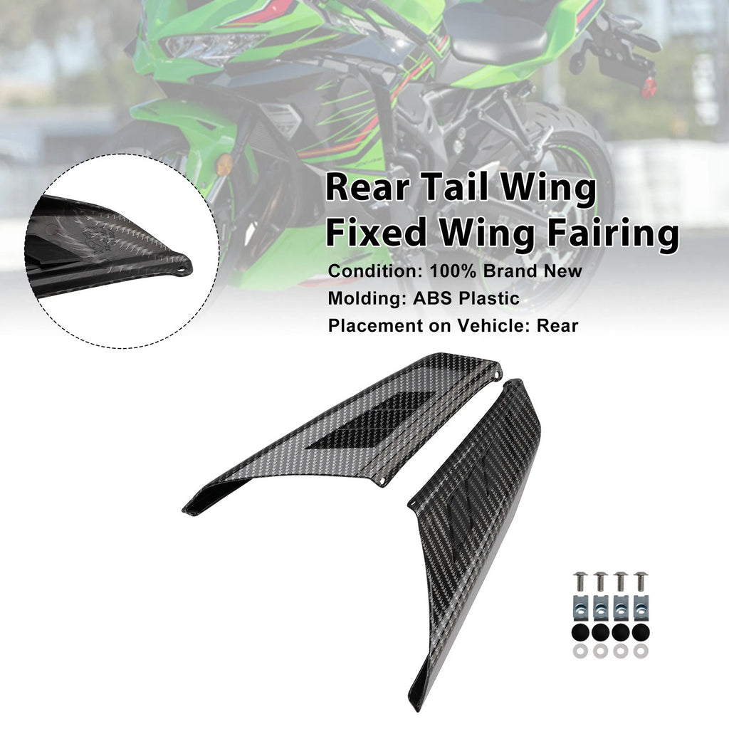 Rear Tail Wing Fairing for Kawasaki Ninja ZX-4R/4RR (2023–2025) Carbon