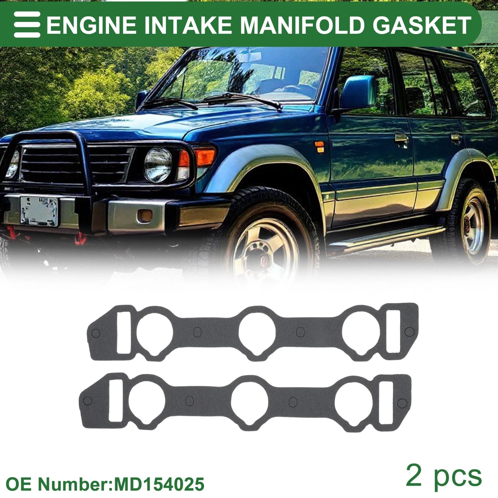 Engine Intake Manifold Gasket for Mitsubishi Pajero (1990–1997) No.MD154025
