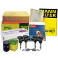 Tune-Up Kit with 4 Mann Filters & 4 Denso Double Platinum Spark Plugs for Audi