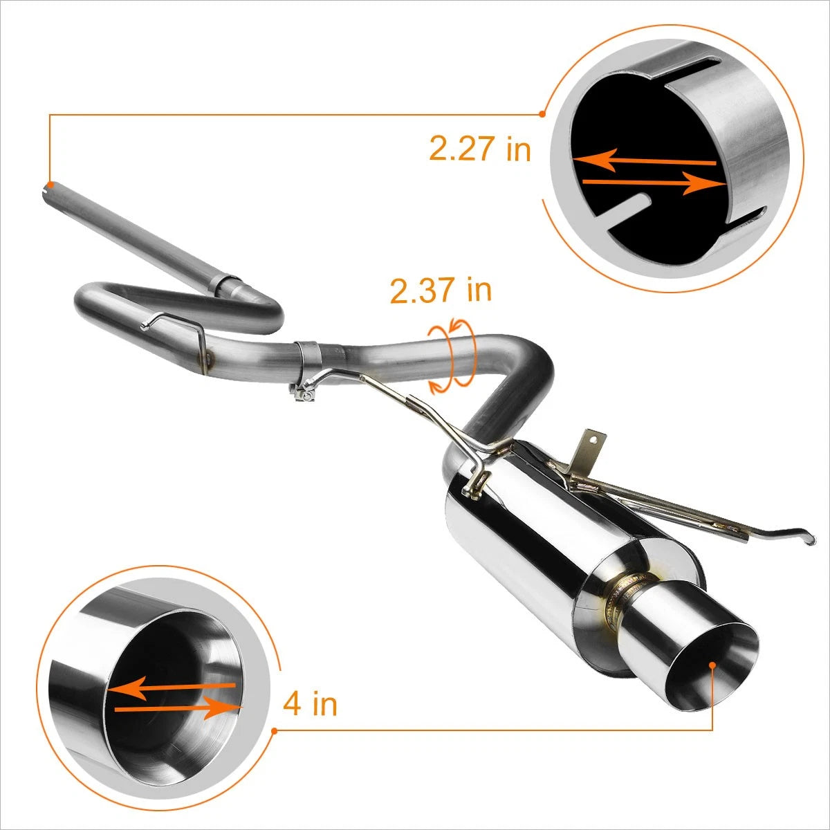 Rear Driver Left Bumper Cover Support Bracket for Honda Civic (2012–2015)