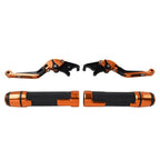 Folding Extendable Brake Clutch Levers & Handlebar Grips for Suzuki RF600R (1993-1998)