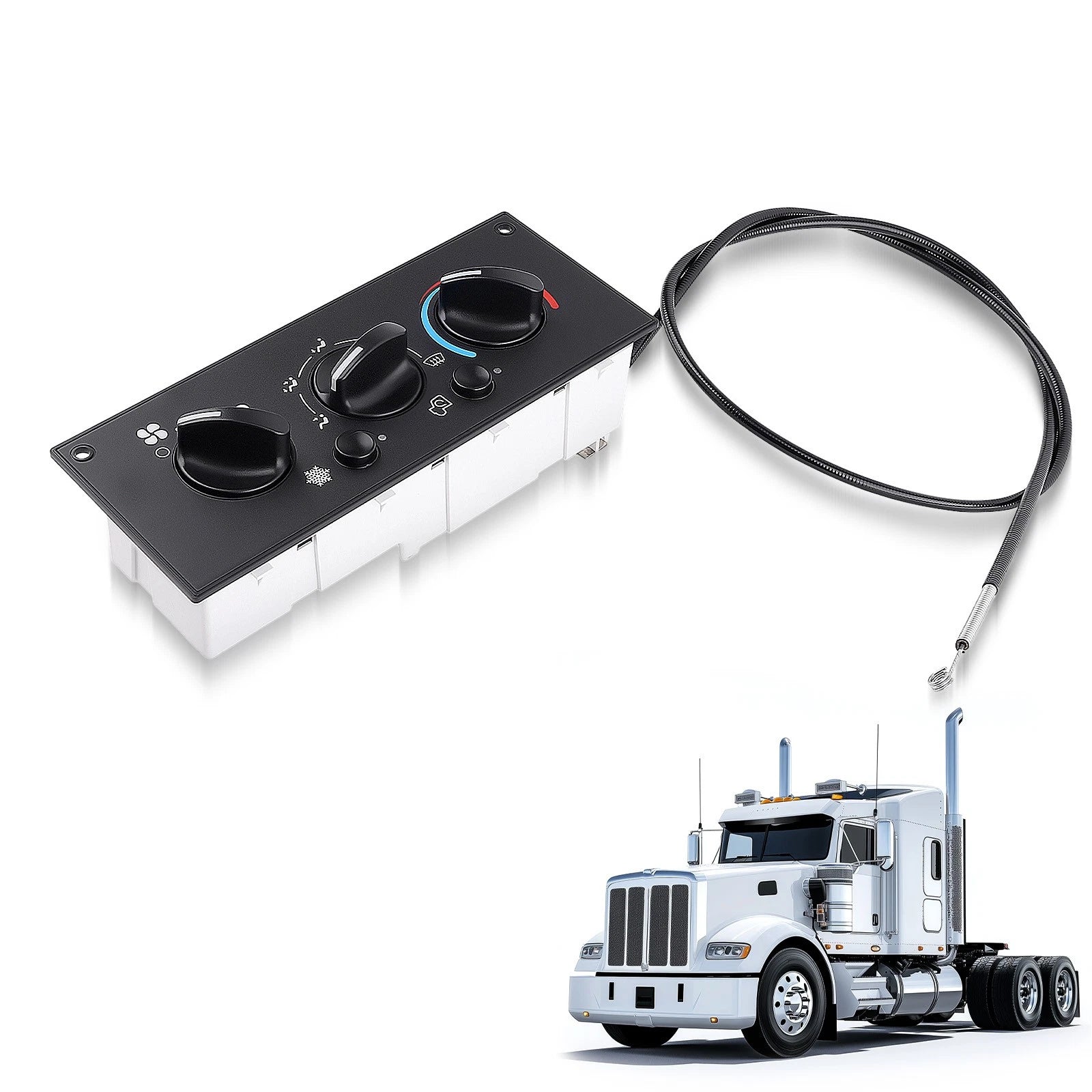 AC Heater Control Switch Panel For Kenworth W900 C500 T300 2002-2006 599-5511