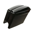 5" Glossy Black Stretched Extended Saddlebags for Harley Touring (2014–2024)