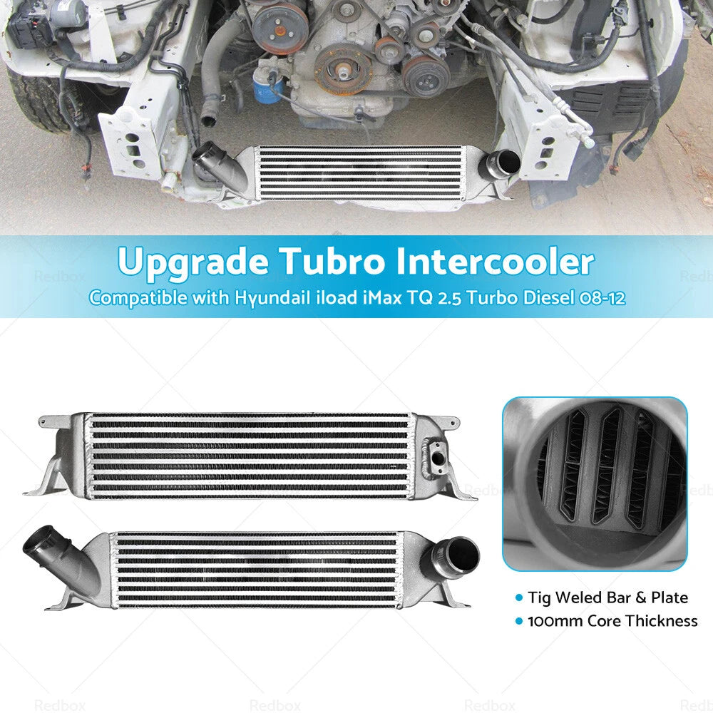 Upgraded 100mm Intercooler for Hyundai iLoad iMax TQ 2.5 Turbo Diesel (2010–2016)