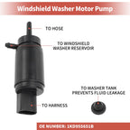 Windshield Washer Pump w/Grommet for Audi A6 (No. 1KD955651B)