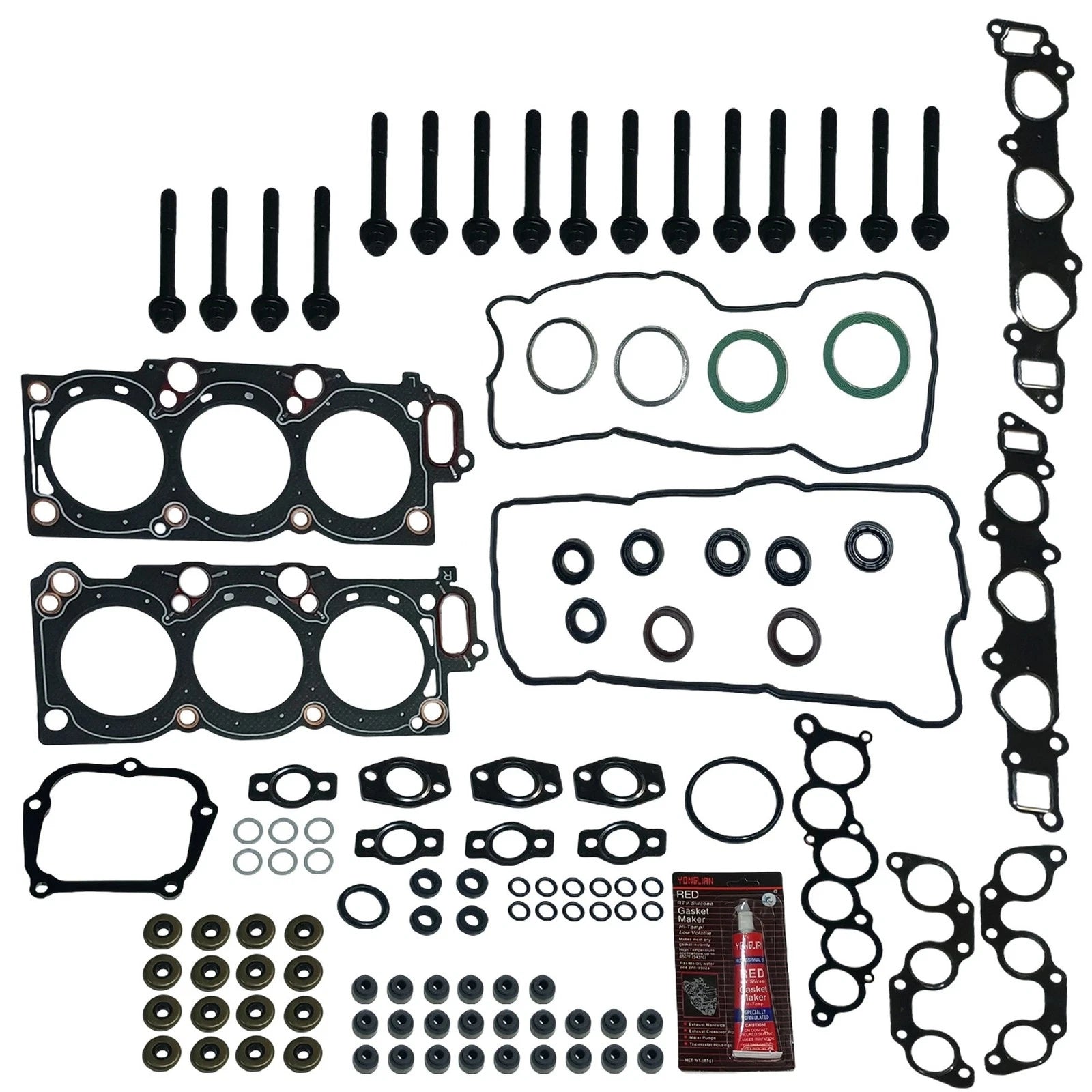 Set of 10 Head Gasket Bolts for Toyota Avalon Camry Sienna (1994–2000)