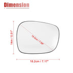 Right Side Heated Mirror Glass with Backing Plate for BMW X3