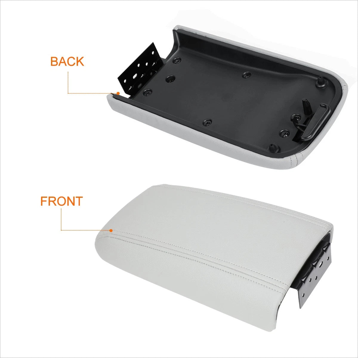 Front Center Console Leather Cover Armrest Lid for Trailblazer/Envoy (2002–2009)