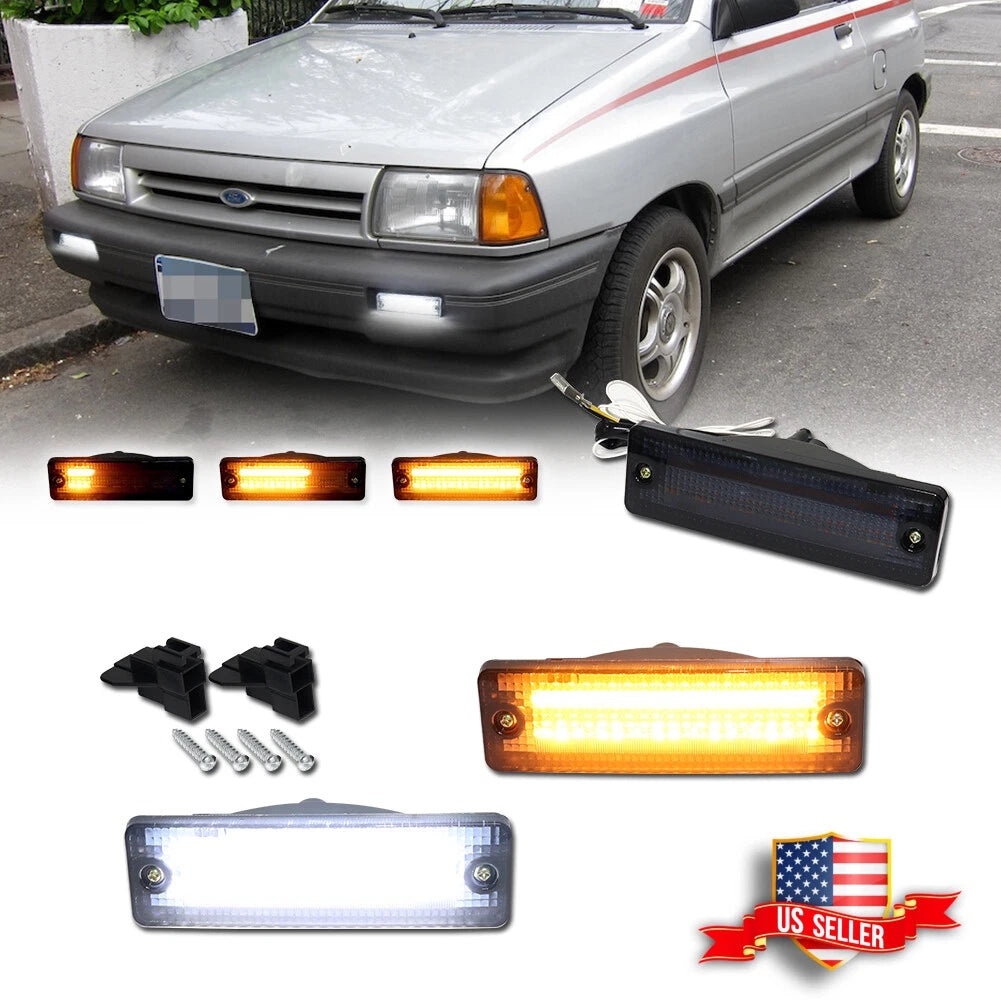 Smoke Switchback LED Signal Blinker Corner Lights for Mazda 323 626 (1983–2002)