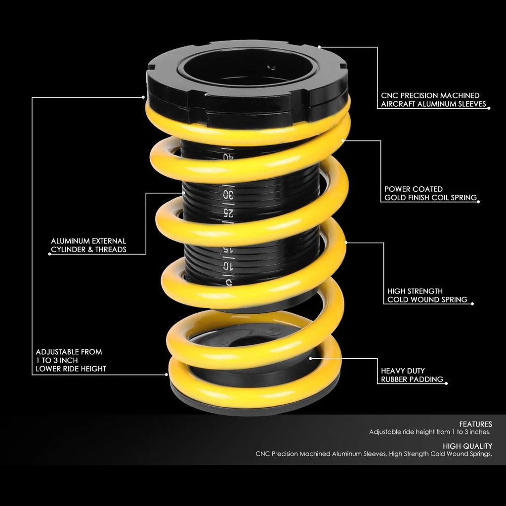 Adjustable Coilover Suspension Lowering Spring for Honda Civic (2001–2005)