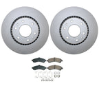 Front Brake Kit 325mm Rotors Akebono Ceramic Pads for Buick Chevy GMC Isuzu Saab (2000–2023)