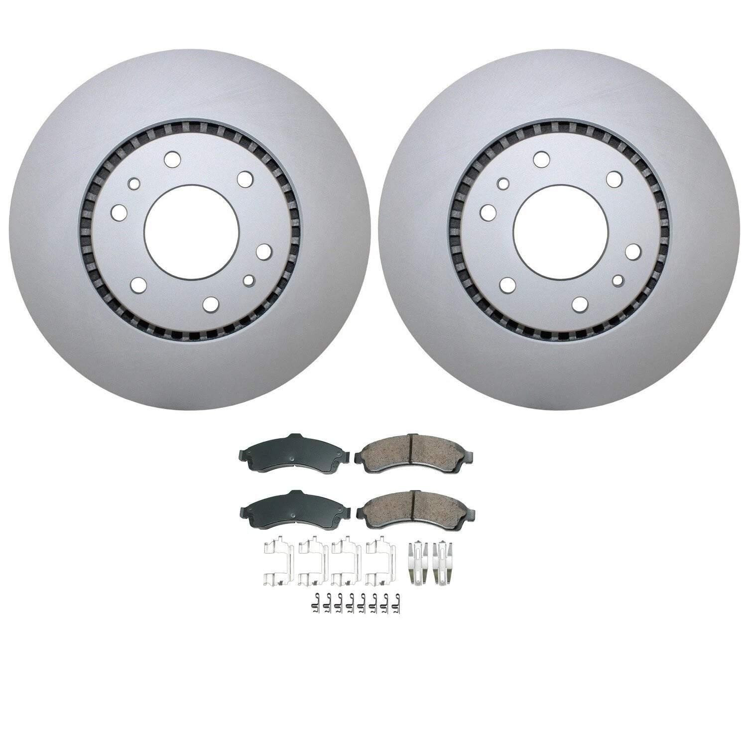 Front Brake Kit 325mm Rotors Akebono Ceramic Pads for Buick Chevy GMC Isuzu Saab (2000–2023)