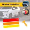 Tri-color top grille sticker for Toyota Tacoma (2016–2020)