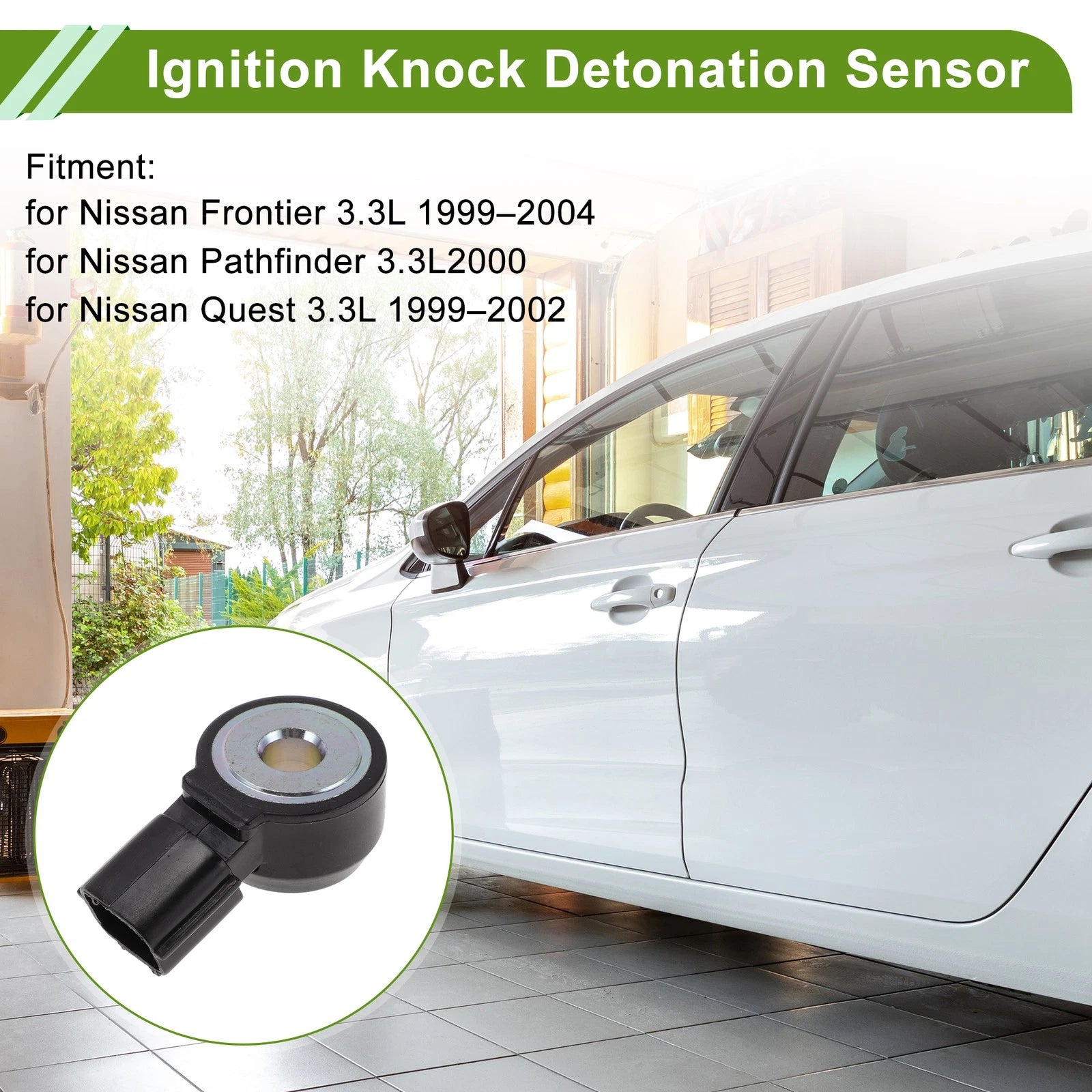 1 Pc Ignition Knock Detonation Sensor No.XF5Z12A99AA for Nissan Frontier (1999–2004)