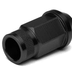 Set of 4 Open End M12x1.5 44mm Tall Black Aluminum Lug Nuts for JDM Rims