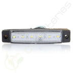 Pack of 10 White 6 LED Side Marker Indicator Lights for Van Truck Boat Trailer
