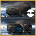 Waterproof Car Cover for Kia EV9 (2023–2023) 190T-PU, Black, Zipper
