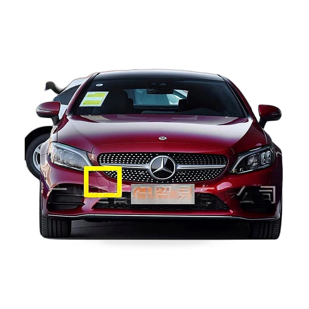 Front Bumper Tow Hook Cover for Mercedes W205 C250 C300 C350 (2019–2021)