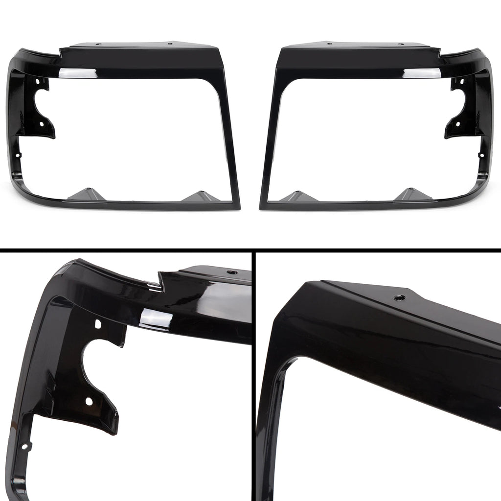 Headlight Trim Bezel Pair for Ford Bronco F150 F250 F350 (1992–1996)